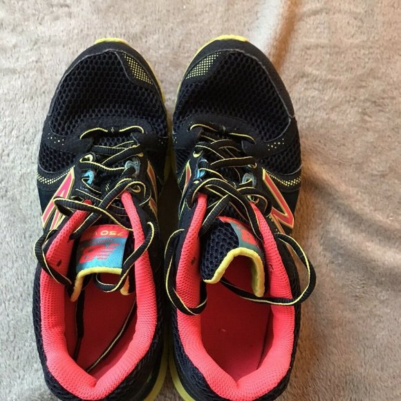 New Balance 750 V2 Running Shoes Womens Size 8.5 Blue Pink Lime W750RB2 - Picture 1 of 6